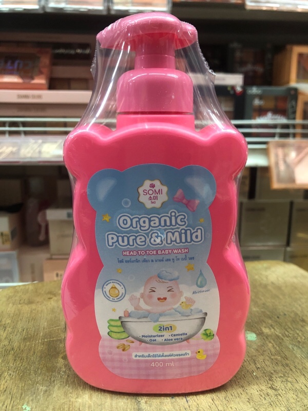 SOMI Organic Pure & Mild HEAD TO TOE BABY WASH 400 มล